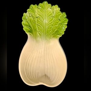 Vintage Celery/Bok Choy Ceramic 10 Inch Serving Dish Made in Japan